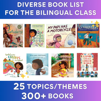 Preview of Diverse Books List, Read Aloud Lists, For Spanish Bilingual Dual Language Class