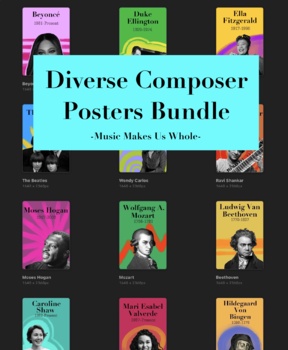 Preview of Diverse Composer Posters: Bundle
