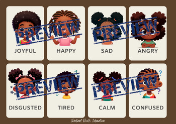 Preview of Diverse Emotions Card Chart