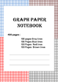 Diverse Graph Paper Set /400 Pages Divided by 4 Colors pri
