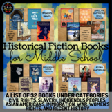 Diverse Historical Fiction Book List for Middle School: 32 Books!