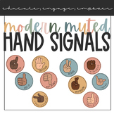 Diverse Modern Muted Rainbow Hand Signals- Management & Ac