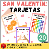 Diverse & Platonic Valentine Day Cards For Spanish Class |