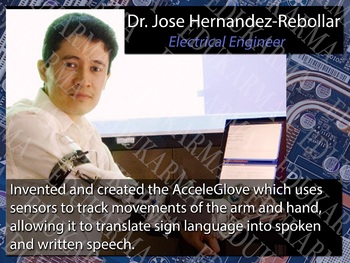 Preview of Diverse Scientists Printable 12" x 16" Poster - Dr. Jose Hernandez-Rebollar