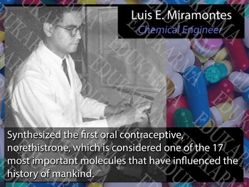 Preview of Diverse Scientists Printable 12" x 16" Poster - Luis E. Miramontes