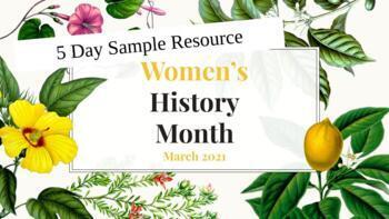 Preview of Diverse Women's History Month SAMPLE WEEK Biographies - BLM, LGBTQ+