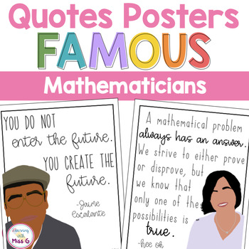 Preview of Diverse and Famous Mathematicians Bulletin Board Posters | Classroom Decor