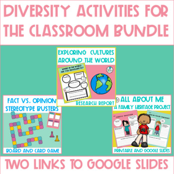 Preview of Diversity Activities for the Classroom Bundle