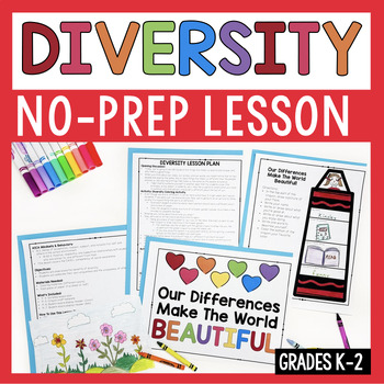 Preview of Diversity And Inclusion Lesson For Celebrating & Accepting Differences (NO-PREP)
