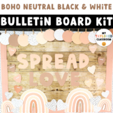 Boho Neutral Black and White Bulletin Board Kit | Neutral 
