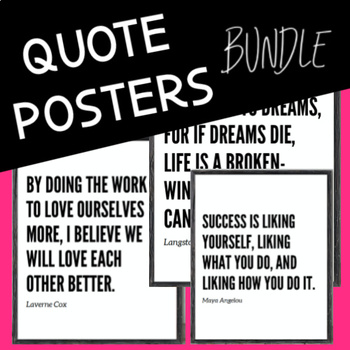 Preview of Diversity Bundle: Quote Posters