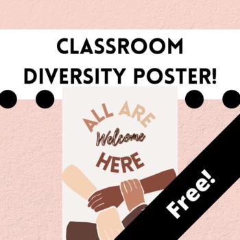 Preview of Diversity Classroom Poster - Free {Classroom Decor}