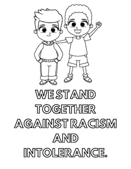 diversity coloring pages for children