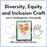 Diversity, Equity, and Inclusion Dr. MLK Day Craft Pre-K, 