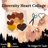 Diversity Heart Collage - Multicultural Elementary Art Lesson