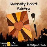 Diversity Heart Painting - Multicultural Elementary Art Lesson