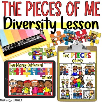 Preview of Diversity, Identity, Acceptance, & Tolerance Lesson, Digital & Printable