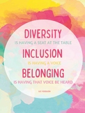 Diversity, Inclusion, Belonging Poster