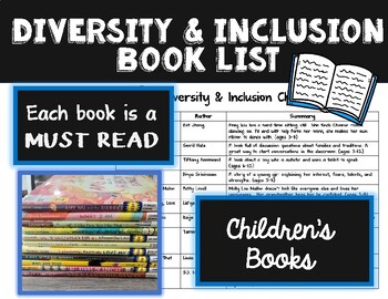 Preview of Diversity & Inclusion Book List