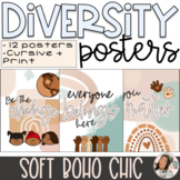 Diversity & Inclusion Classroom Posters | Soft Boho Chic C