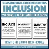 Diversity Inclusion Posters - Middle High School Classroom