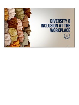 Preview of Diversity & Inclusion in the Workplace Instructor Presentation Script