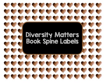 Preview of Diversity Matters Book Spine Labels