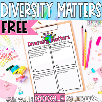 Preview of Diversity Matters FREEBIE for Google Classroom Distance Learning