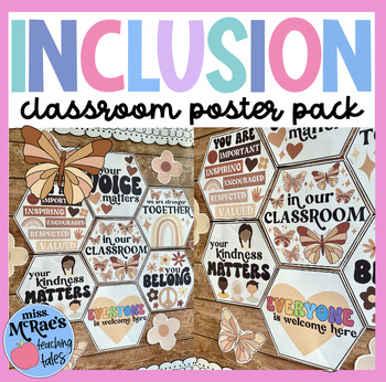 Preview of Diversity Posters | Inclusion Display | Classroom Posters | ASL Welcome