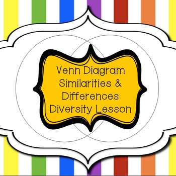 Preview of Character Ed Lesson - Using Venn Diagrams to Explore Diversity