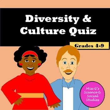 Preview of Diversity and Culture Quiz