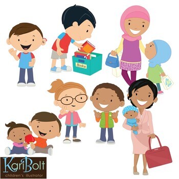 Preview of FREE Diversity and Multicultural Clip Art Set 2