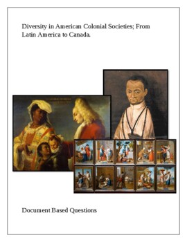 Preview of Diversity in American Colonial Societies; From Latin America to Canada. DBQ