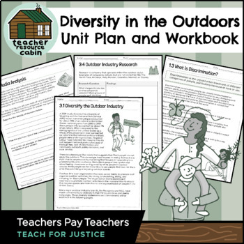 Preview of Diversity in the Outdoors Unit Plan and Workbook | Teach For Justice