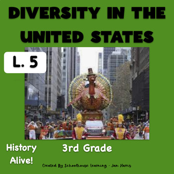 Preview of Diversity in the United States Lesson 5 Task Cards History Alive!