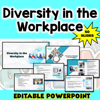 Preview of Diversity in the Workplace PowerPoint Fully Editable