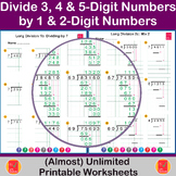 Divide 3,4 & 5-Digit Numbers by 1 & 2-Digit Divisors - STA