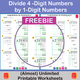 Divide 4-digit numbers by 1-digit numbers - STANDARD ALGOR