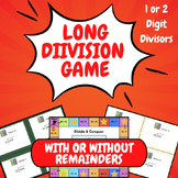 Differentiated Long Division Game - 4th & 5th Grade Long D