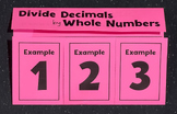 Divide Decimals by Whole Numbers - Editable 5th Grade Math