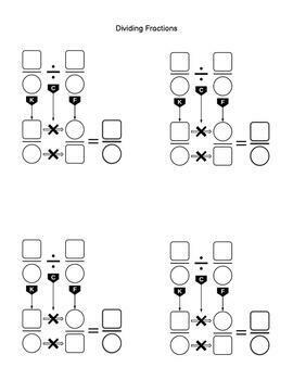 Preview of Divide Fractions Graphic Organizer