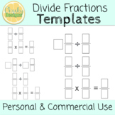 Divide Fractions Clipart - Commercial Use