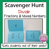 Divide Fractions and Mixed Numbers Scavenger Hunt