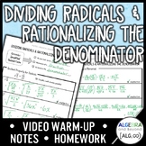 Divide Radicals & Rationalize Denominator Lesson | Warm-Up