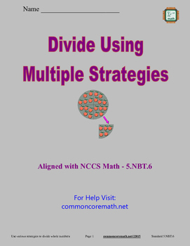 Preview of Divide Using Multiple Strategies - 5.NBT.6