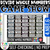 Divide Whole Numbers Game Show - 4th Grade Math Test Prep 4.NBT.6