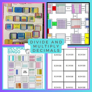 Preview of Divide and multiply decimals (games and activities)