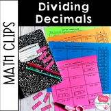 Decimal Division Activity | Cut and Paste Math Worksheets 