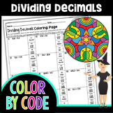 Dividing Decimals Color By Code | Math Color By Number