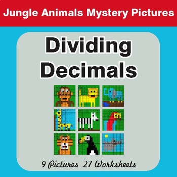 Dividing Decimals - Color-By-Number Math Mystery Pictures